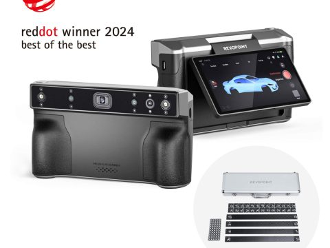 Revopoint MIRACO Plus, scanner 3D all-in-one com tela, vencedor do Red Dot 2024