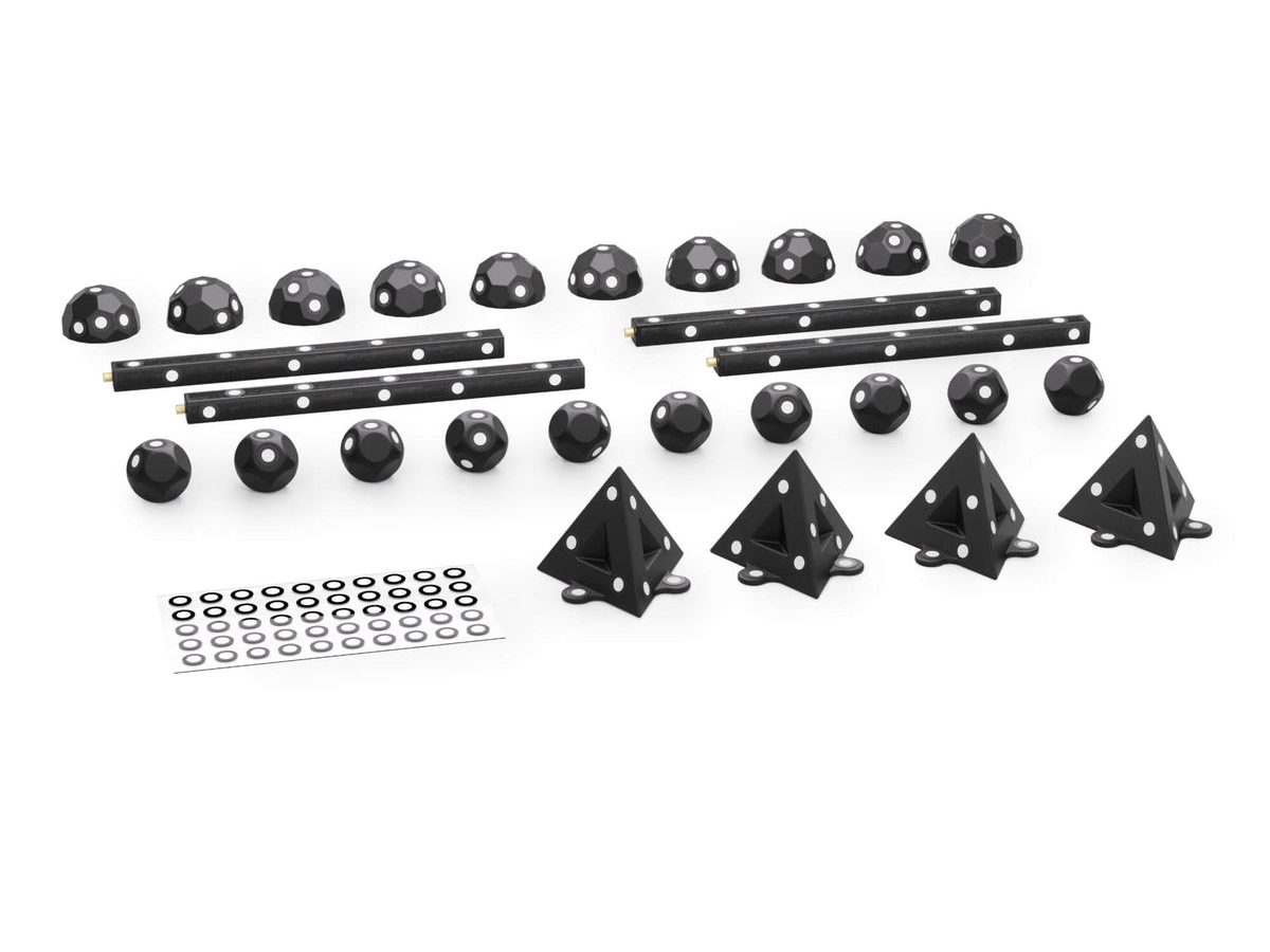 Kit de marcadores magnéticos Revopoint Marker Block Kit: esferas, domos, pirâmides e barras com marcadores refletivos